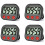 4X Kökstimer, Digital Visual Timer Magnetisk Klocka Stoppur Nedräkningstimer, Stor LCD-Skärm för Matlagning 1