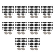 520 PCS Pés de Borracha para Tábua de Corte (0,31X0,59 Polegadas) Pés de Tábua de Corte de Borracha Anti-ArranhõEs para Cadeiras e Outros Móveis
