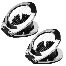 2X Egg Slicer, Egg Cutter Heavy Duty Slicer for Strawberry Fruit Garnish Slicer, Wire with 2 Slicing Styles