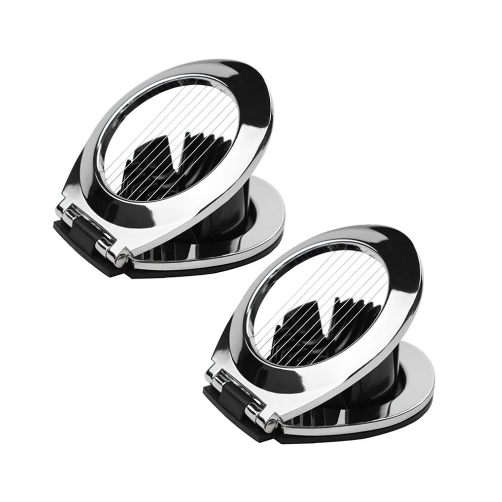 2X Egg Slicer, Egg Cutter Heavy Duty Slicer For Strawberry Fruit Garnish Slicer, Wire With 2 Slicing Styles 4713841537029