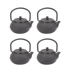 4X 50Ml Japanese Style Cast Iron Kettle Teapot Comes + Strainer Tea Pot
