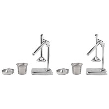 2X Presse Manuelle en Acier Inoxydable de Fruits Presse Agrumes de Poche Légumes Fruits Orange Juice Maker Mélangeur de Jus Faire Tasse Cuisine