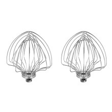 2X Accessories for 7-Quart Lifting Stand Mixer, Mixing , Whisk, Suitable for KSM7586P/7990/8990