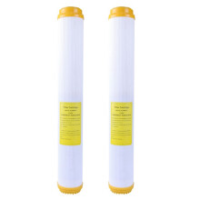 2 Pieza Cartucho de Filtro de Resina de 20 Pulgadas Intercambio de Iones de Agua Pura Ablandada, Sistema Purificador de Agua Alcalina /