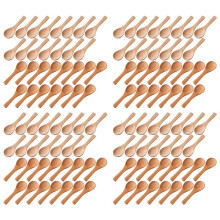 Cucharas Pequeñas de Madera Cucharas de Degustación Condimentos Cucharas de Sal para Cocina Aceite de Condimento de Cocina Café Té Azúcar 120