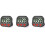 3X Kitchen Timer, Digital Visual Timer Magnetic Clock Stopwatch Countdown Timer, Large LCD Screen Display for Cooking 1