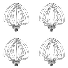 4X Accessories for 7-Quart Lifting Stand Mixer, Mixing , Whisk, Suitable for KSM7586P/7990/8990