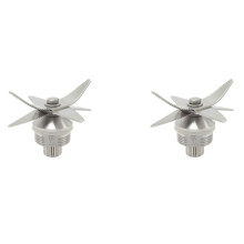 2X 767 Rostfreier Stahl Entsafter Eis Klingen Mixer 6 Klingen Messer Messer für  Entsafter Mixer Teile