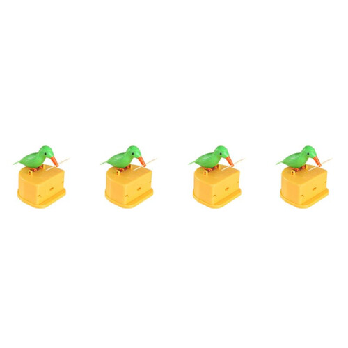 4X Toothpick Dispenser Bird Automatic Bird Toothpick Box Toothpick Holder 1