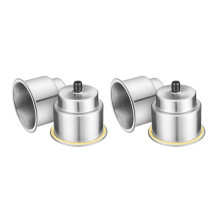 4Pcs Stainless Steel Cup Drink Holders for Marine Boat Car Truck RV W Drain