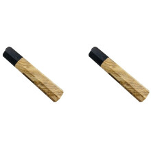 2X Chef Knife Wa Manico Manico Nel Legno Manico Ottagonale Artigianato Manuale DIY Semilavorato Damasco Coltello Manico da Cucina