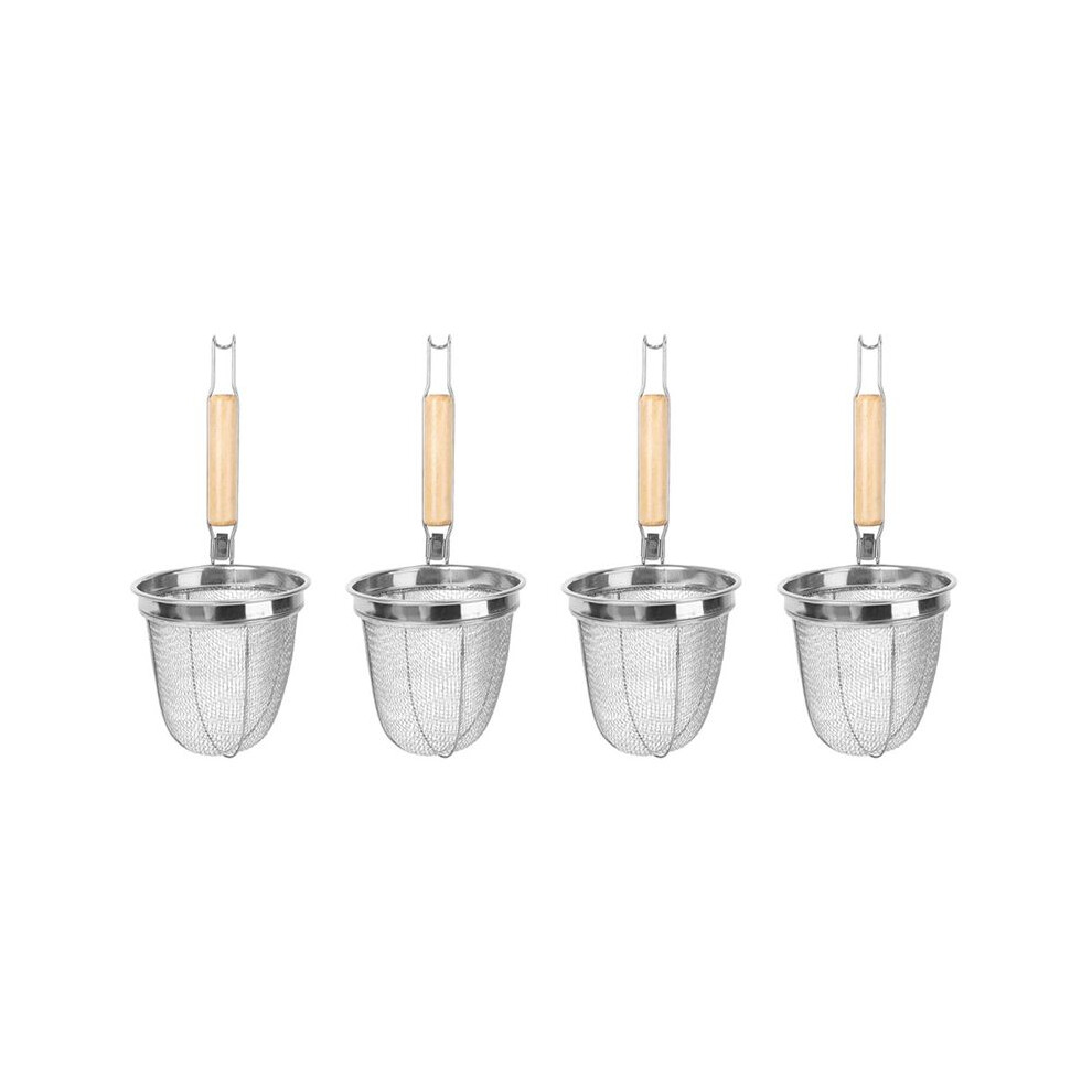 4X Noodle Strainer Stainless Steel Noodle Basket Multifunction Serving Basket Kitchen Strainer Drainer Kitchen Utensil 4711235158843