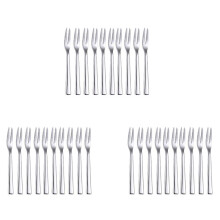30Pcs 304 Edelstahl Cocktail Dessert Gabel Vorspeise Snack Kuchen Obst Gabeln Set