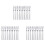 30Pcs 304 Stainless Steel Cocktail Dessert Fork Appetizer Snack Cake Fruit Forks Set 2