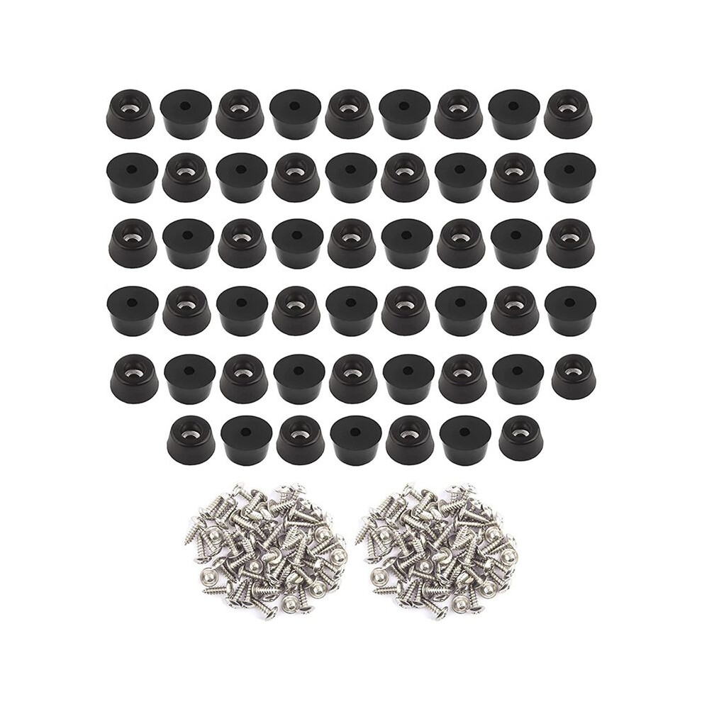 104Pcs Rubber Feet For Cutting Board (0.31X0.59inch) Anti Scratch Rubber Cutting Board Feet For Chairs & Other Furniture 4712008688697