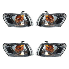 4PCS Car Front Corner Lamp Lights Lens Black for AE100 E100 AE101 1993-1997 Signal Lamp No Wire Harness