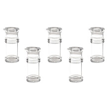 5X Bouteille D'Huile D'Olive Shaker Distributeur de Produits Alimentaires D'Acrylique Transparente de Sauce de Soja Vinaigre 100Ml