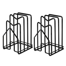 2X Skärbräda Organizer Stativ HåLlare Skärbräde Rack Kök Bänkskiva Grytor Pan Lock Rack Organizer Platt StåL