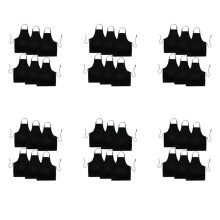 Grembiule Da Cucina Nero, Confezione Da 36, Con 2 Tasche, Grembiule Anti-Sporco, Adatto per Barbecue, Cucina, Cucina, Ristorante