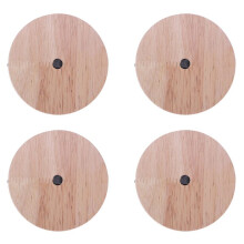 4X Lamp Base Concise Style Modern Ceiling Plate Wooden Ceiling Holder E27 Lamp Fitting Chandelier Base DIY