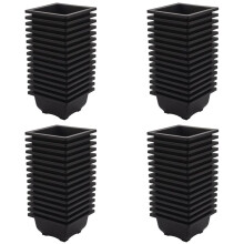 60 PCS 4.7 Inch Flower Pot, Square Plastic Bonsai Training Pot, Flower Succulent Flower Pot Container, for Garden