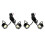4 Pcs White LED Motorcycle Headlight Spotlight Driving Daytime Running Light Lamp 1
