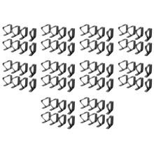 Paquet de 80 Clips de Nappe en Acier Inoxydable Clips de Nappe de Pique-Nique Noir Support de Tissu de Table à Clip Fixe Antidérapant Réglable