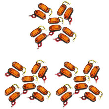 30PZ Amber 2 LED Light Oval Clearance Car Truck Side Lampada di Coda