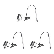 3X 8W LED Clip  Lamp, Desk Light with 3 Modes 2M Cable Dimmer 10 Levels Clamp Table Lights