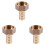 3pcs 12mm Hose Barb 1/2BSP Female Thread Quick Joint Connector Adapter Gold 1