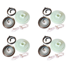4X 5200 5800 52Cc 58Cc voor Chinese Kettingzaag Easy Terugslagveer Katrol Touwreparatieset Gaszagen