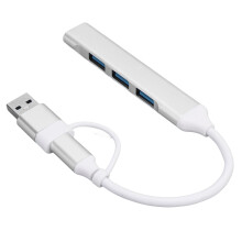 Type-C-Aluminium 4-Port USB-Hub für Laptop