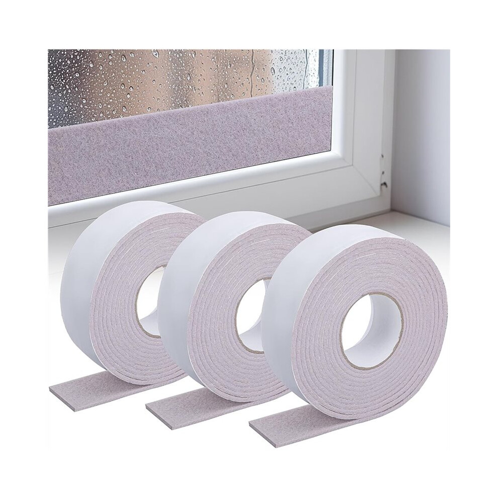 3 Roll 13.4Ft X 2Inch Window Condensation Prevention Absorber, Reusable Window Condensation Absorber Strips To Prevent 6034088841709