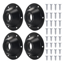 4 Pack RV Table Base Mount, Aluminum RV Pedestal Table Leg Base Flange,Floor Mounting Bracket Flush Plate