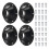 4 Pack RV Table Base Mount, Aluminum RV Pedestal Table Leg Base Flange,Floor Mounting Bracket Flush Plate 1