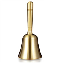 Handglocke Classic, Multifunktionale Handglocke, Laute Essensglocke, Tischglocke, Empfangsglocke für Schule, Kirche, Weihnachten