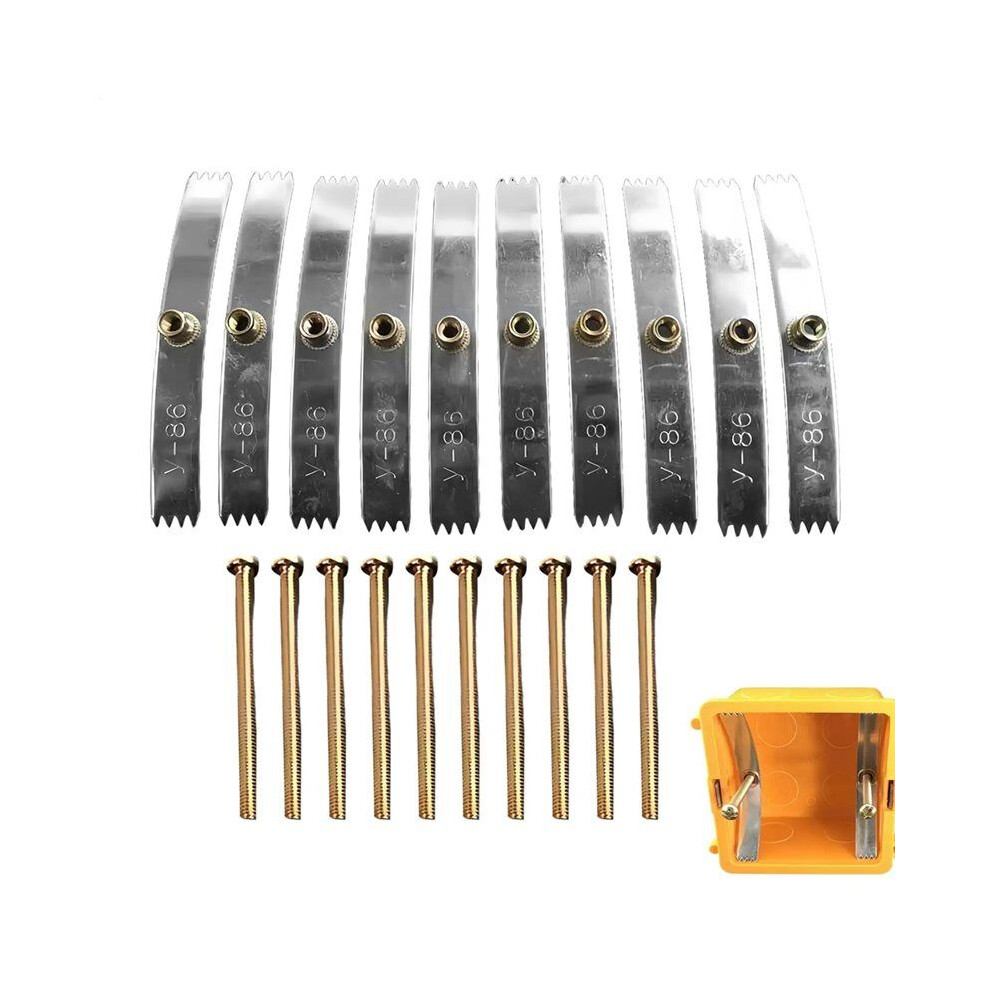 Concealed Box Repair Tool 10 Pieces Tool Junction Box Repairer With Teeth For Household Renovation Wiring Maintenance 6034240183029