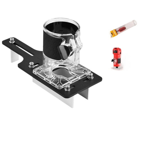 Automatic Trimming Machine 2-in-1 Connector Slotted Positioning Mold - Adjustable Depth & Angle Manual Woodworking Tool