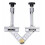 10-180 Adjustable Tube Welding Holder, Quick Release Right Angle Corner Pipe Alignment Clamp, 100mm Opening 1