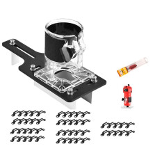2-in-1-Automatische Nutfräsmaschine, 65-mm-Befestigungsnutenform, Einstellbare Tiefe und Winkel, Manuelles Holzbearbeitungswerkzeug