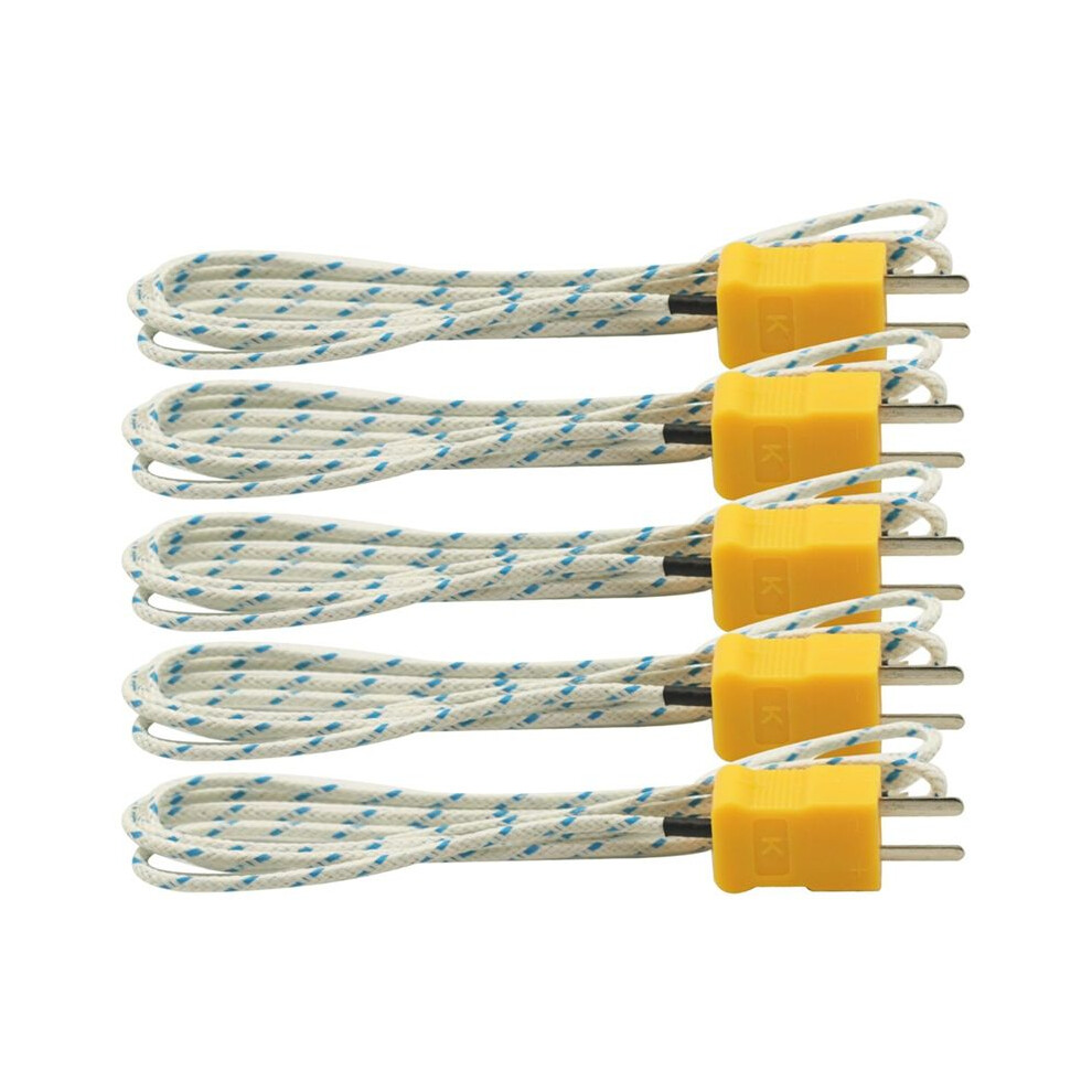 5Pcs 1M Wire Measuring Temperature K Type Thermocouple Sensor Digital Probe Tester 6032476696801