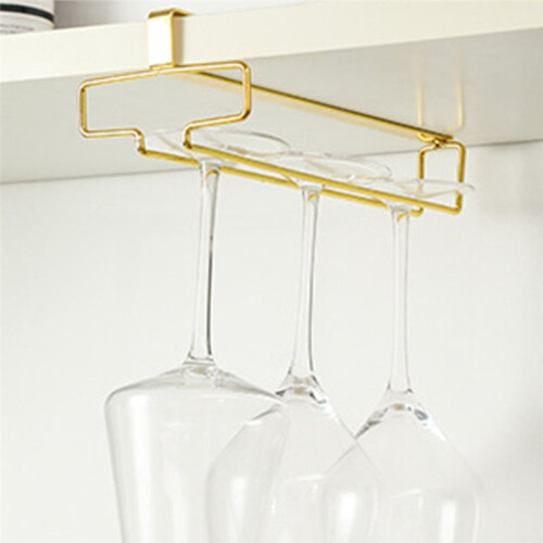 Vinglasställ, Underskåp Metall Vinglashållare, Stemware Rack, Hängande Vinglas Stroage Rack Organizer-B