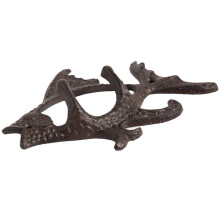 2X Fisch mit Zwei Haken Ocean Serie Guss Eisen Wand Haken Wand Halterung Handtuch Halter Haken für Hut, Schlüssel, Mäntel