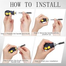 Clubs Hosel Brush Club Brush Wire Brush Cleaning Tool Electric Drill Wire Brush for Iron and Wood,20Pcs