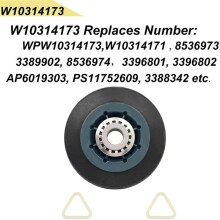 10 Piece Suitable for W10314173 Dryer Drum Wheel Suitable for W10314173 8536973 8536974 AP6019303 PS11752609
