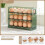 Refrigerator Egg Rack Flip Fridge Door Egg Storage Rack Tray Container Space Saving Egg Storage Box Rack Green 2