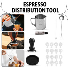 Coffee Tamper Set, Espresso Accessories Kit, with Espresso Tamper 51mm, Coffee Stirrer
