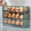 Refrigerator Egg Rack Flip Fridge Door Egg Storage Rack Tray Container Space Saving Egg Storage Box Rack Green 5