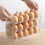 Refrigerator Egg Rack Flip Fridge Door Egg Storage Rack Tray Container Space Saving Egg Storage Box Rack Green 7