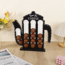 Coffee Bag Storage Coffee Bag Holder Large Capacity Coffee Creamer Storage Box Wooden Coffee Bag Wooden Ornaments D